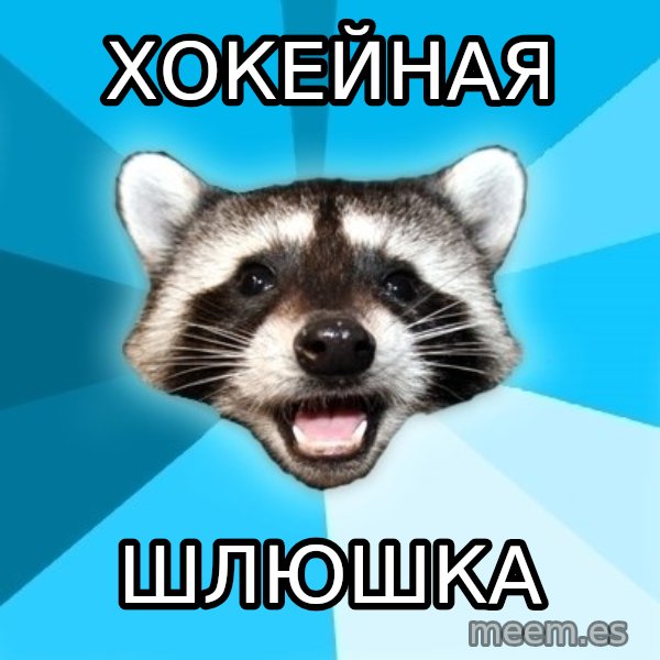 Lame Pun Coon meme: Хокейная / шлюшка