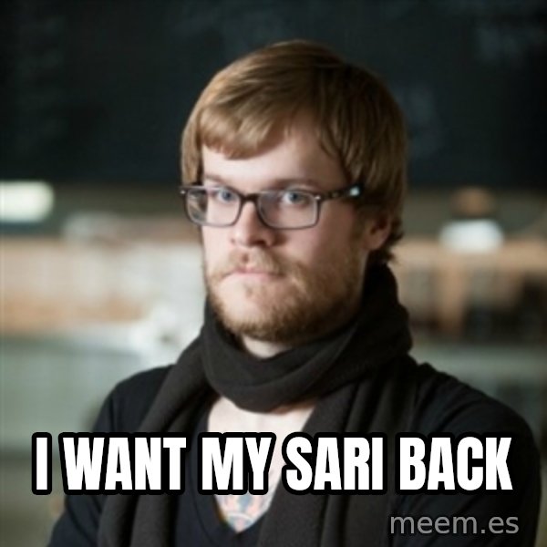 hipster Barista meme: I want my sari back