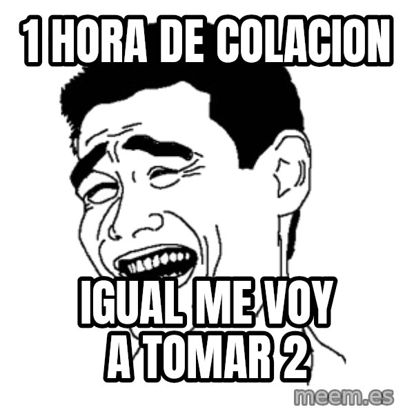 Yaomingpokefarm meme: 1 HORA DE COLACION / IGUAL ME VOY A TOMAR 2