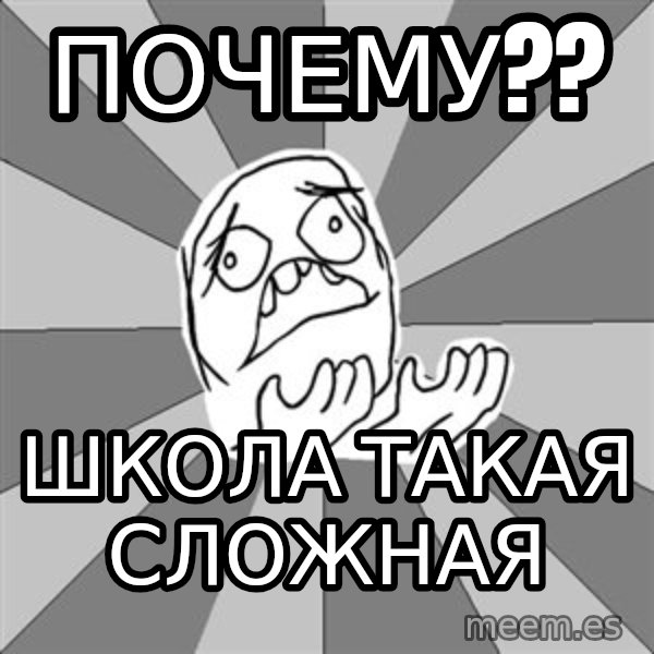 Whyyy??? meme: почему?? / школа такая сложная
