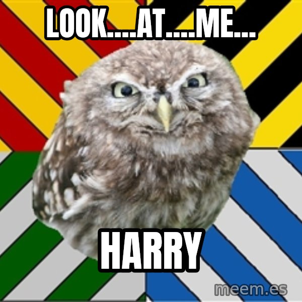 JEALOUS POTTEROMAN meme: look....at....me... / HARRY