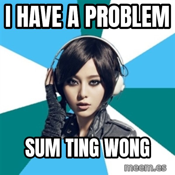 Crafty Interpreter meme: I have a problem / sum ting wong