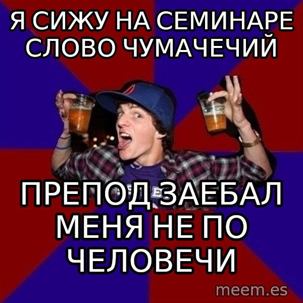 Sunny Student meme: я сижу на семинаре слово чумачечий / препод заебал меня  не по человечи