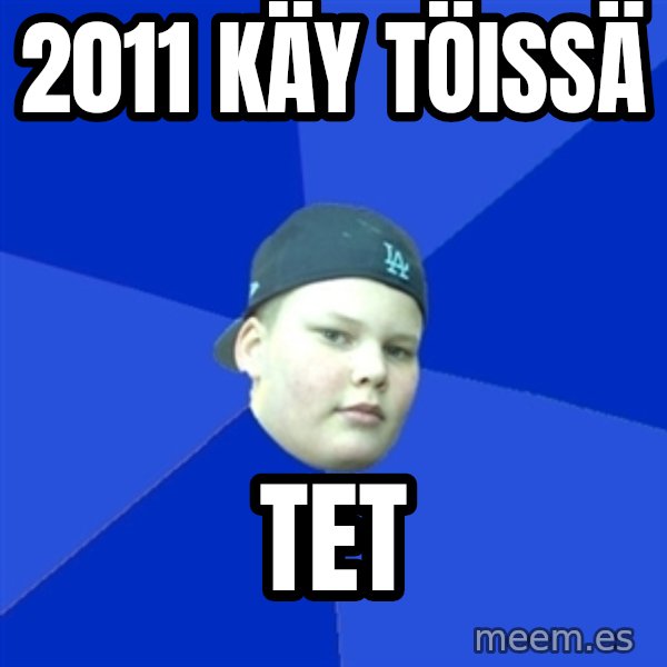 Jonnen Neuvo meme: 2011 käy töissä / Tet