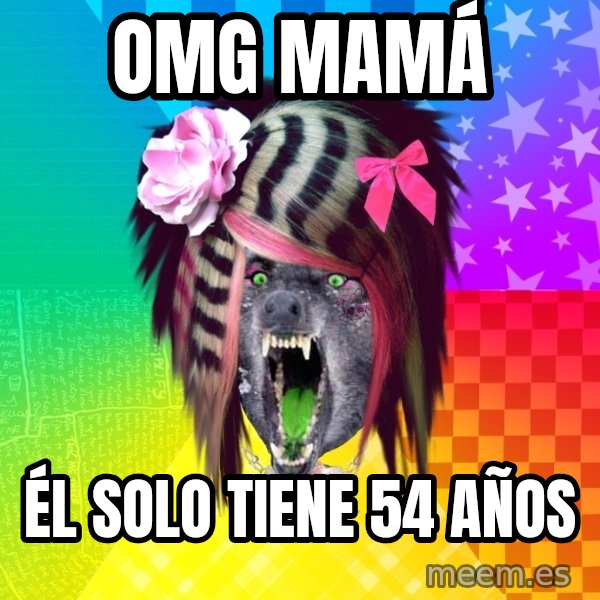 Insanity Scene Wolf meme: OMG MAMÁ / Él solo tiene 54 años