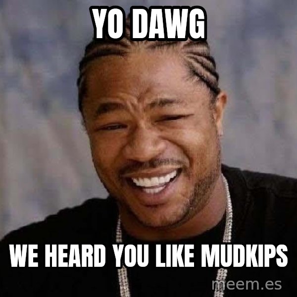Yo Dawg meme: yo dawg / we heard you like mudkips
