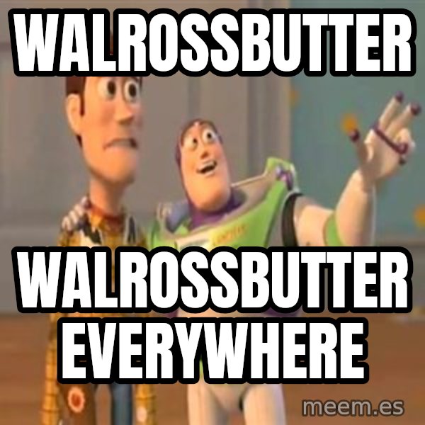 X, X Everywhere  meme: Walrossbutter / walrossbutter everywhere