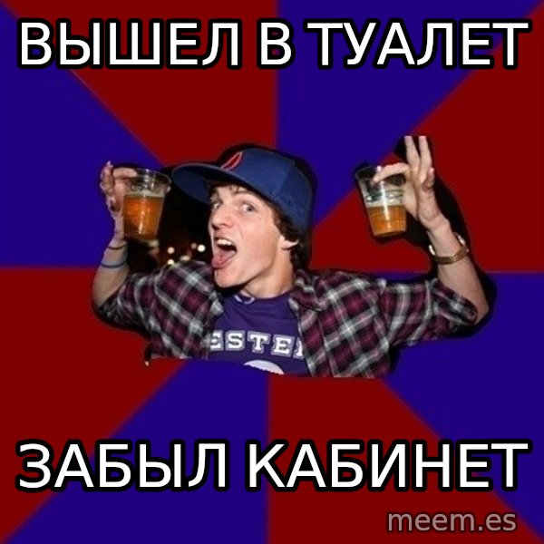 Sunny Student meme: вышел в туалет / забыл кабинет