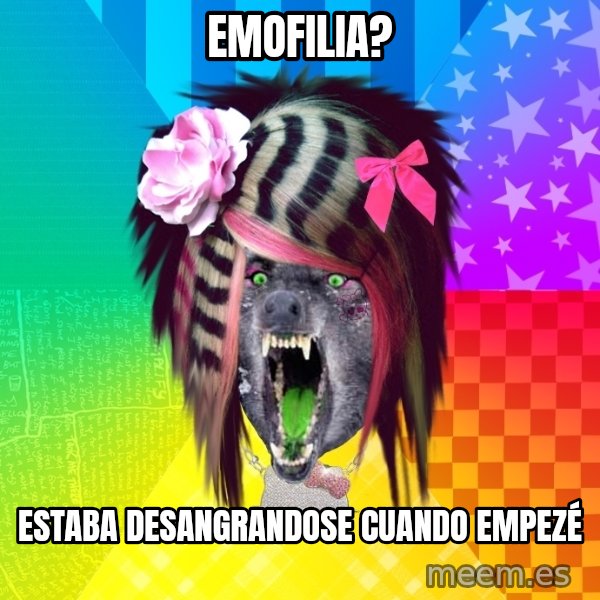 Insanity Scene Wolf meme: EMOFILIA? / ESTABA DESANGRANDOSE CUANDO EMPEZÉ