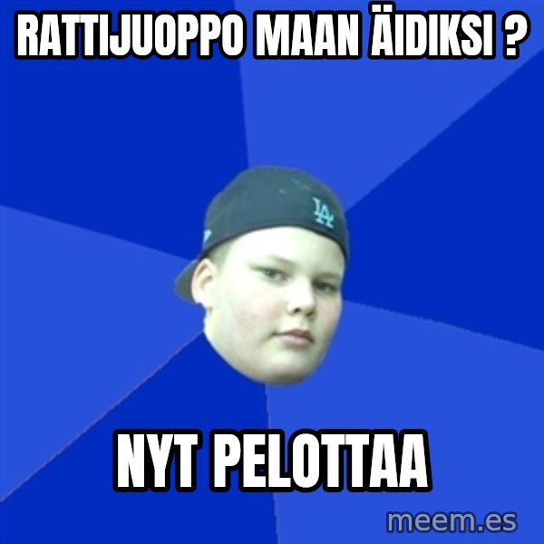 Jonnen Neuvo meme: rattijuoppo   maan  äidiksi ? / nyt  pelottaa