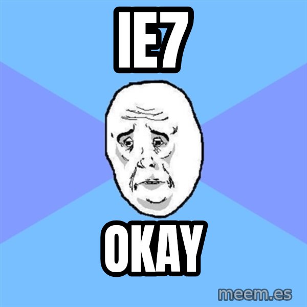 Okay Guy meme: IE7 / OKAY