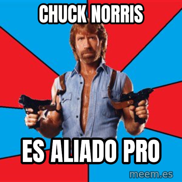 Chuck Norris  meme: Chuck norris / es aliado pro
