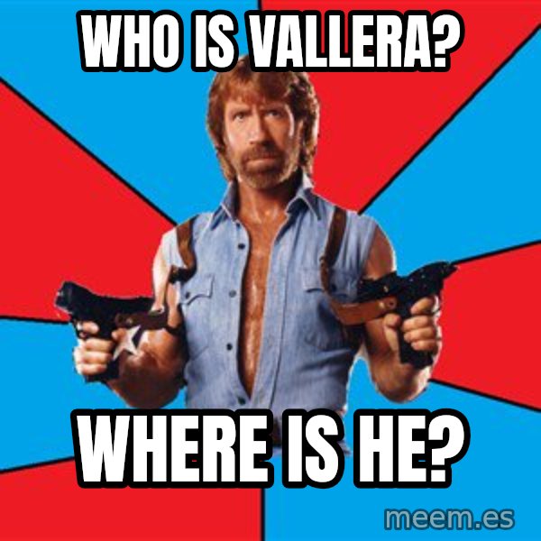 Chuck Norris  meme: Who is vallera? / where is he?