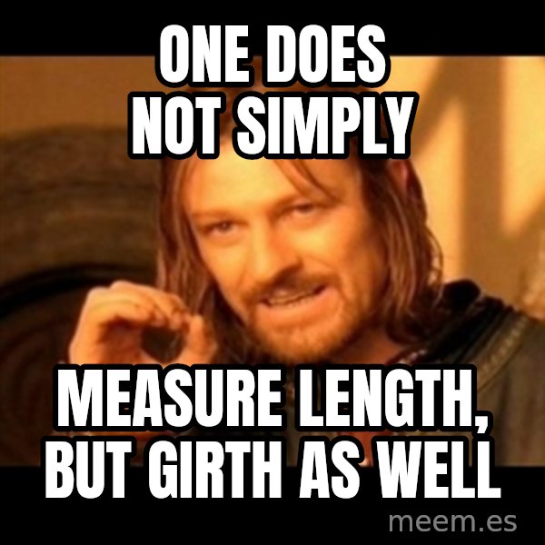 One Does Not Simply meme: One does not simply / Measure length, but Girth as well