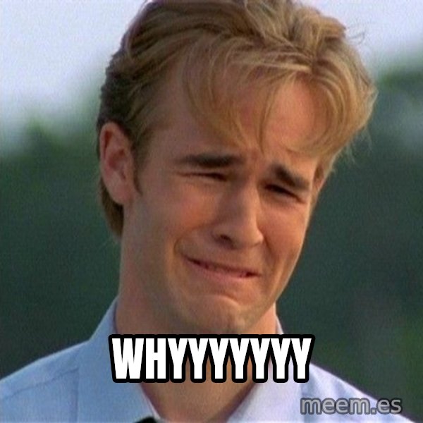 Dawson Crying meme: WHYYYYYYY