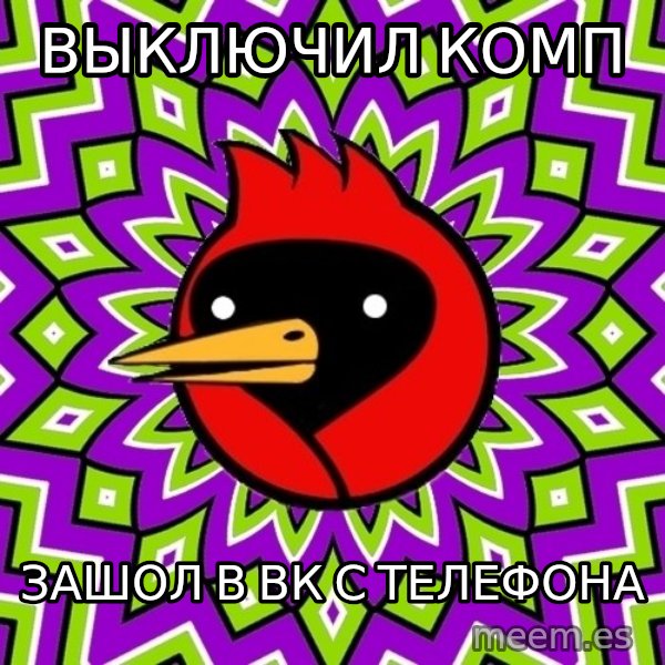 Omsk Crow meme: ВЫКЛЮЧИЛ КОМП / ЗАШОЛ В ВК С ТЕЛЕФОНА