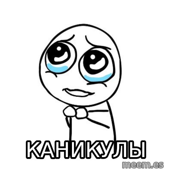 pleaseguy  meme: каникулы