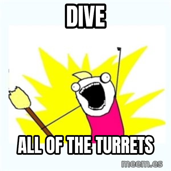All the things meme: DIVE / all of the turrets