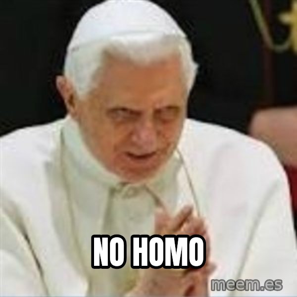 Pedo Pope meme: No homo