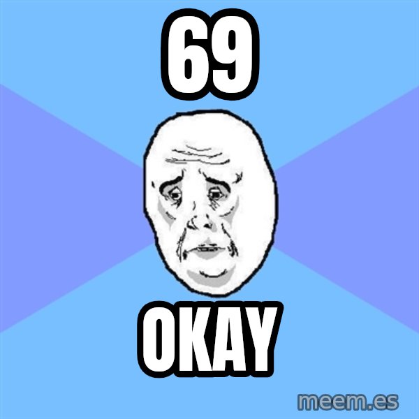 Okay Guy meme: 69 / okay