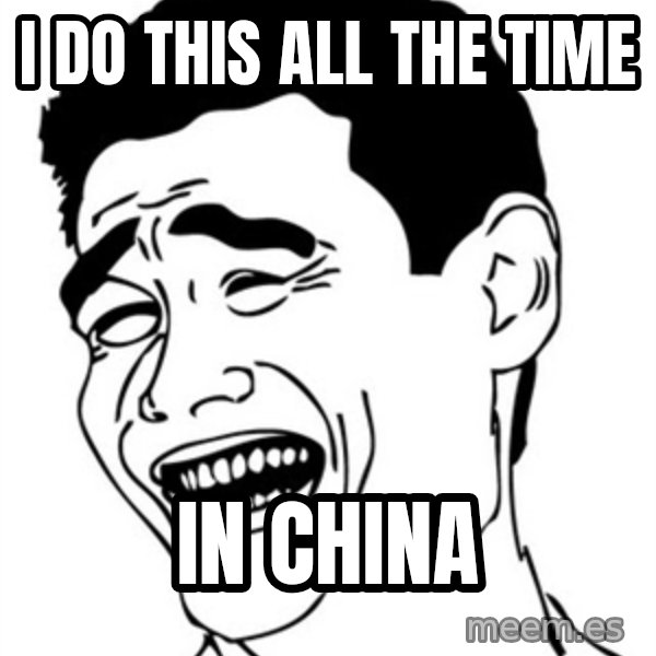 Yao Ming meme: I do this all the time / in china