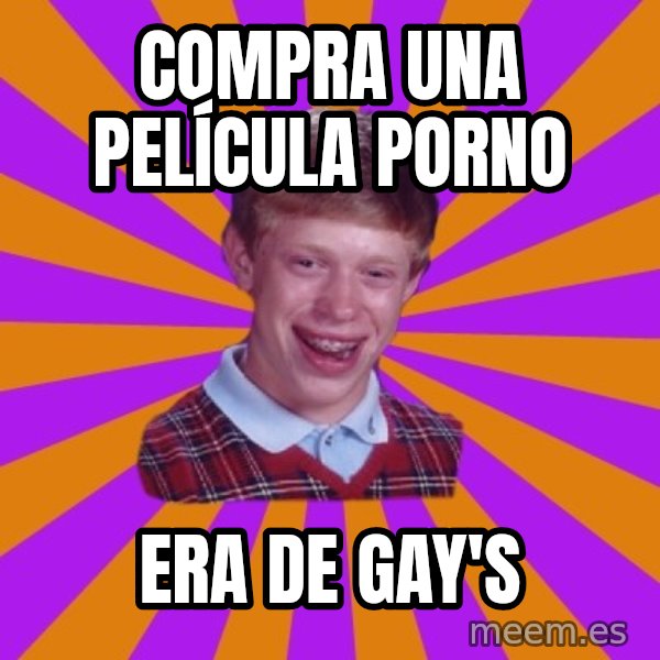 Unlucky Brian Strikes Again meme: compra una PELÍCULA porno / era de gay's