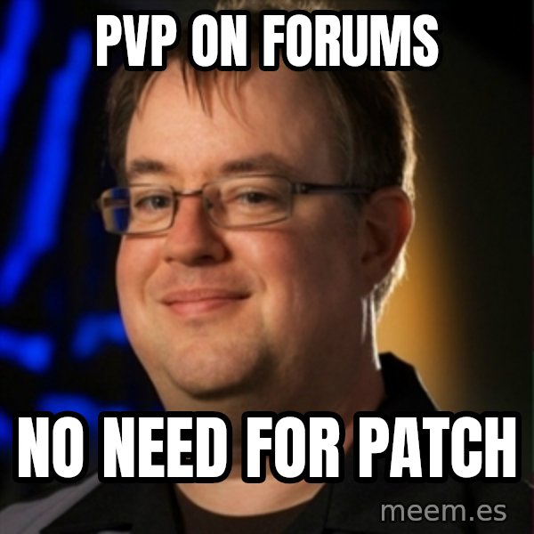 Jay Wilson Diablo 3 meme: pvp on forums / no need for patch