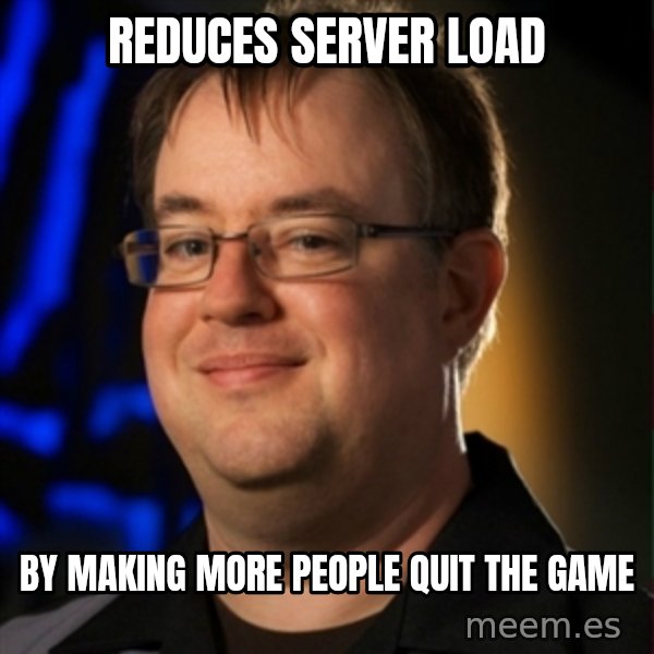 Jay Wilson Diablo 3 meme: Reduces Server Load / By Making more people quit the game