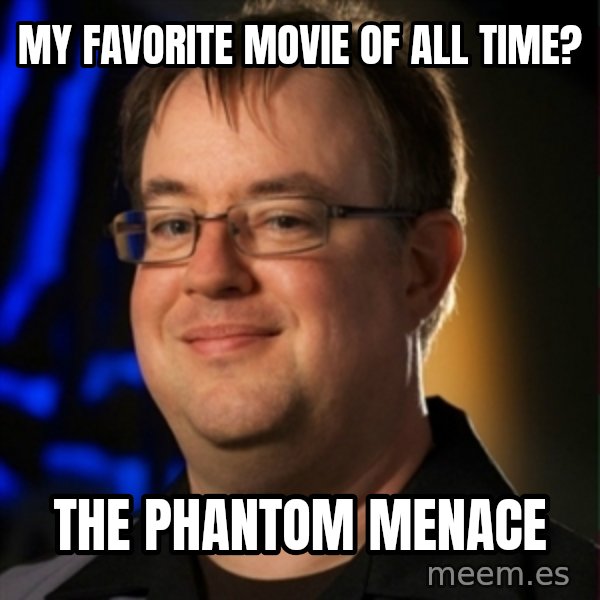 Jay Wilson Diablo 3 meme: My favorite movie of all time? / the phantom menace