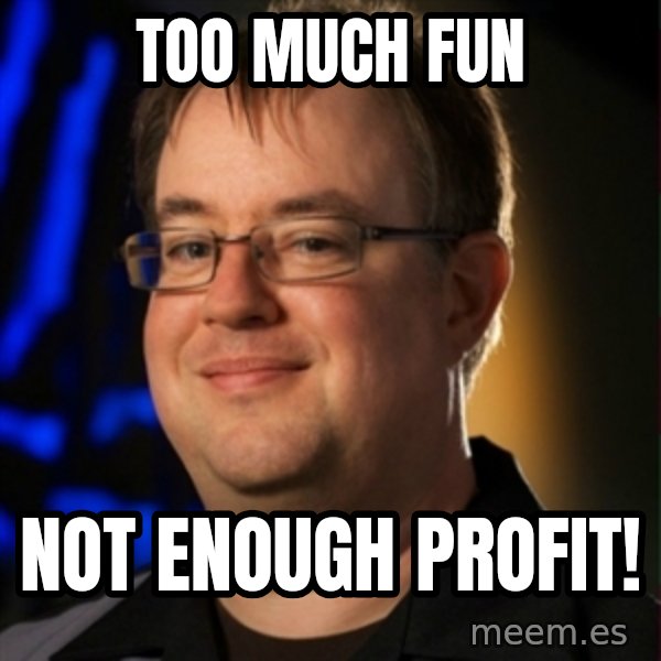 Jay Wilson Diablo 3 meme: Too much fun / Not enough profit!