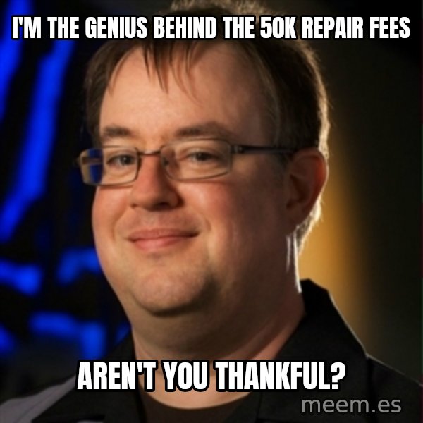 Jay Wilson Diablo 3 meme: i'm the genius behind the 50k repair fees / aren't you thankful?