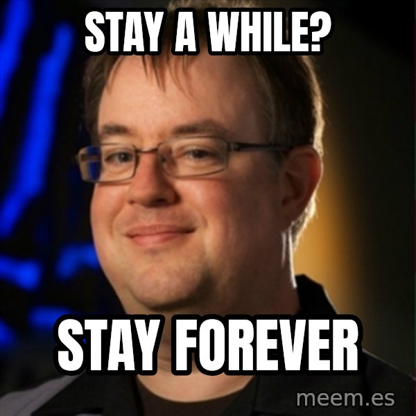 Jay Wilson Diablo 3 meme: Stay A while? / Stay FOREVER