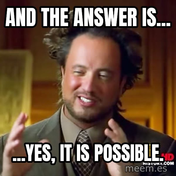 Giorgio A Tsoukalos Hair meme: And the answer is... / ...Yes, it IS Possible.