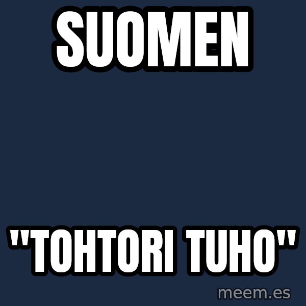 Katainen Perkele meme: Suomen / "tohtori    tuho"