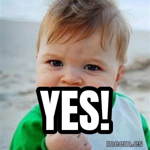 Victory Baby meme: Yes!