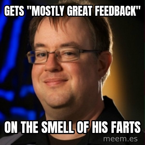 Jay Wilson Diablo 3 meme: Gets "mostly great feedback" / On the smell of his farts