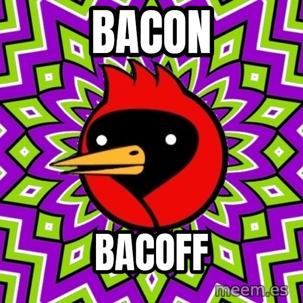 Omsk Crow meme: BACON / BACOFF