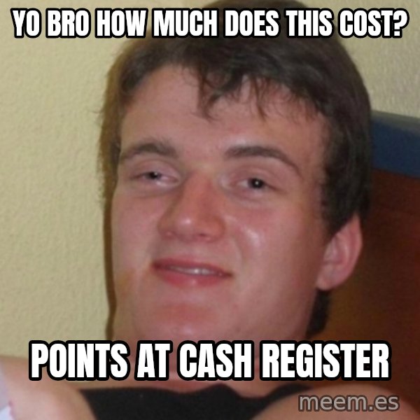 Stoner Stanley meme: Yo bro how much does this cost? / points at cash register