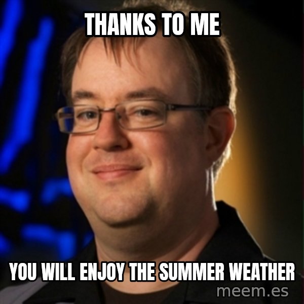 Jay Wilson Diablo 3 meme: thanks to me / you will enjoy the summer weather