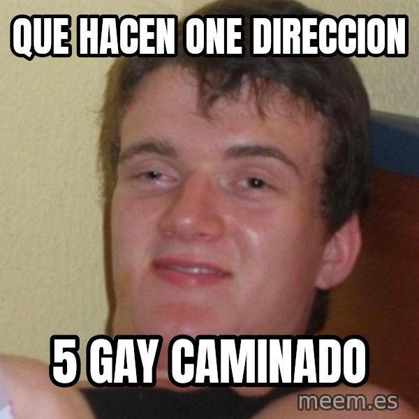 Stoner Stanley meme: que hacen one direccion / 5 gay caminado
