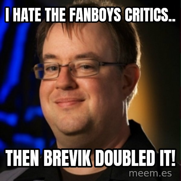Jay Wilson Diablo 3 meme: I hate the fanboys critics.. / Then brevik doubled it!