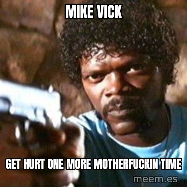 Pulp Fiction meme: MIKE VICk / GET HURT ONE MORE MOTHERFUCKIN TIME