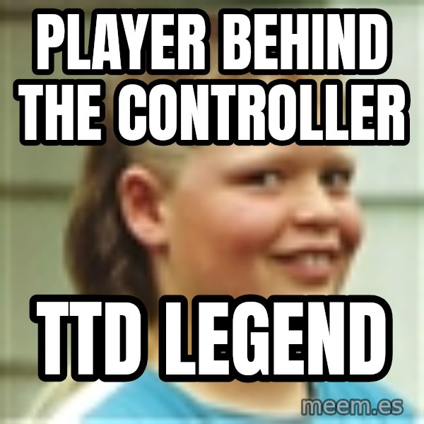 Jonnen Neuvo meme: player behind the controller / ttd legend