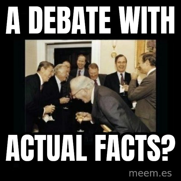 Rich Men Laughing meme: A debate with / actual facts?