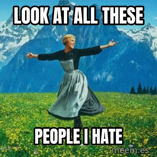 Look at All the Fucks I Give meme: Look at all THESE / People i hate