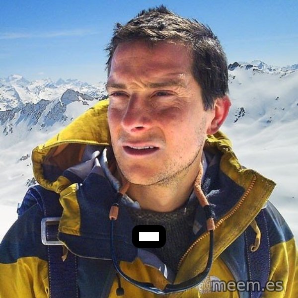 Bear Grylls Loneliness meme: -