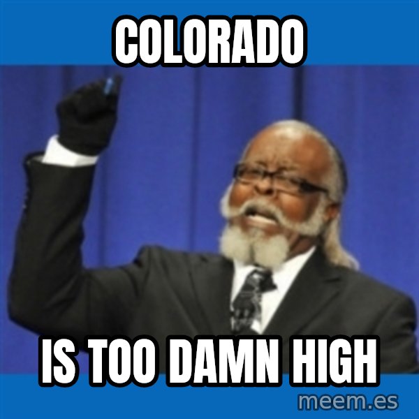 Rent Is Too Damn High meme: colorado / is too damn high