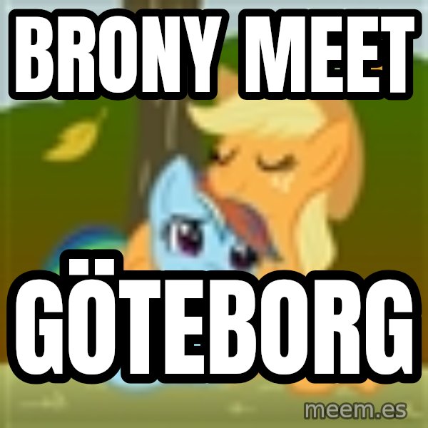 My Little Pony meme: Brony Meet / Göteborg