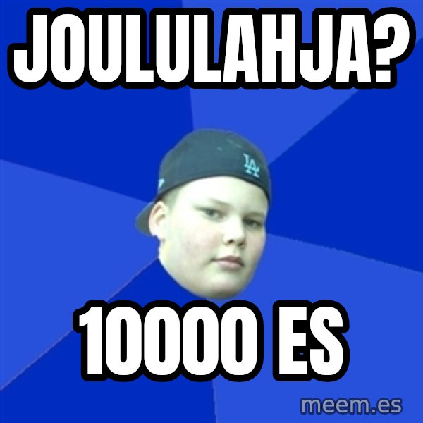 Jonnen Neuvo meme: Joululahja? / 10000    ES