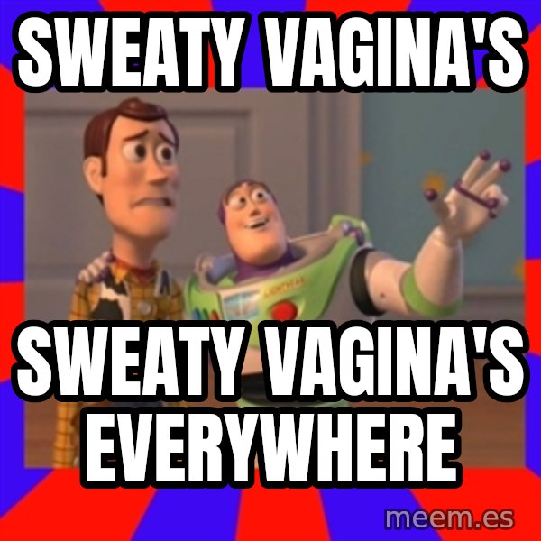 Everywhere meme: SWEATY VAGINA'S / SWEATY VAGINA'S EVERYWHERE
